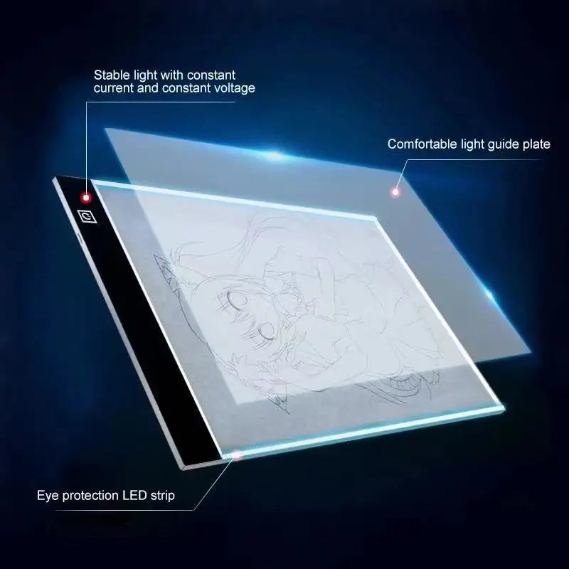 Table de Copie LED Transparent — Pour enfants & adultes