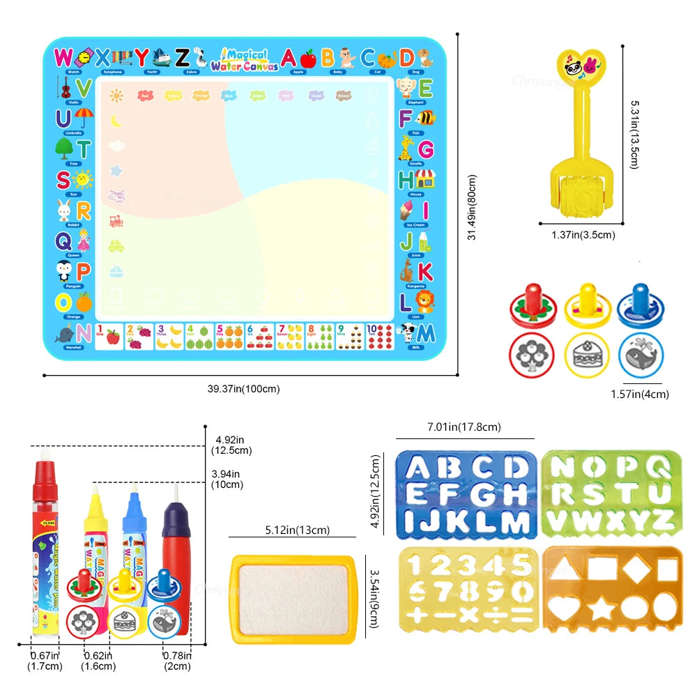 Tapis de dessin à l'eau enfant