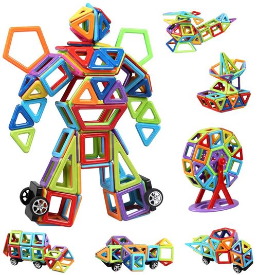 Bloc de construction magnétique